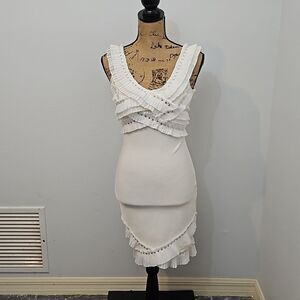 NWT Miss Circle (Revolve) white bodycon dress size Small